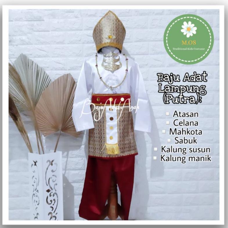 Best Seller Baju Adat Lampung Anak | Pakaian Tradisional Lampung | Kostum Adat Lampung | Baju Adat L