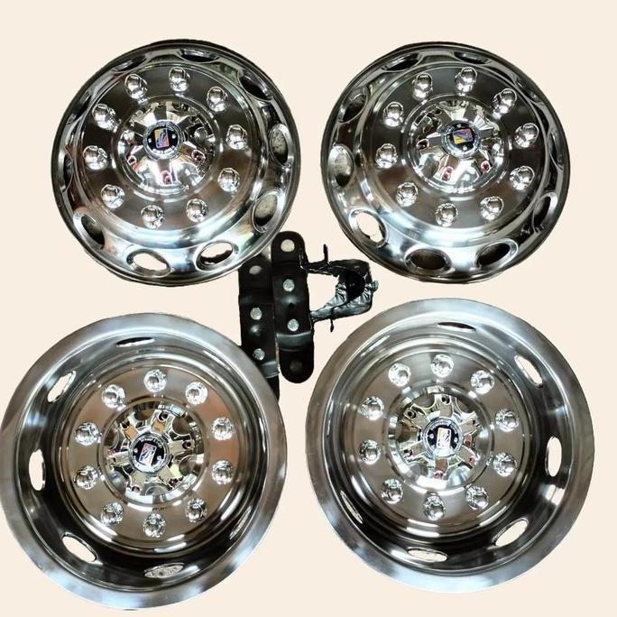 4indrashoppp  - wildop truk ring 16 diamond stainless 2pcs - bisa depan belakang - motorcycle