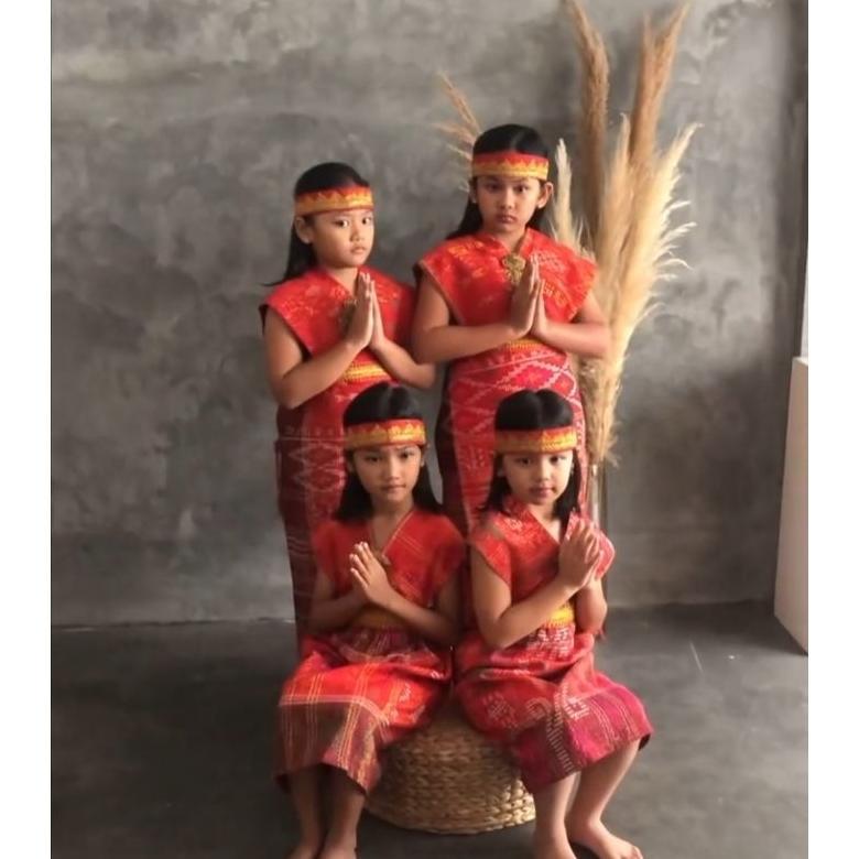 Best Seller Baju Menari Adat Batak Anak Perempuan Ulos