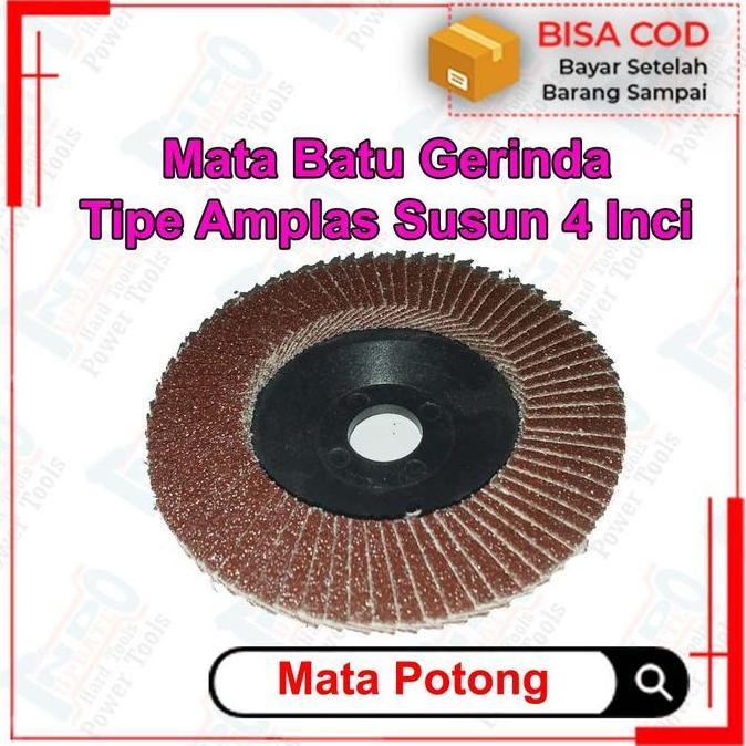 GIVICIL Flap Disc Mata gerinda amplas Susun Amplas Besi 4 inci