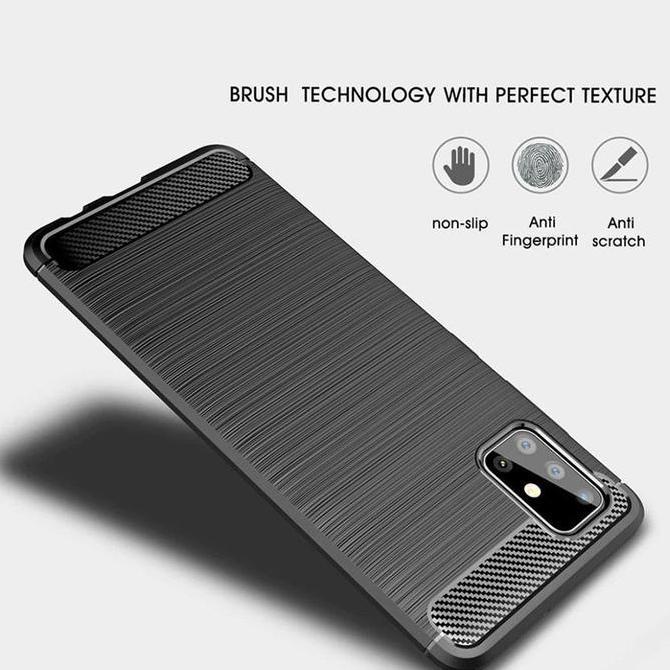 Carbon Soft Case for LG V50S ThinQ 5G 2019 - LM-V510N - 6.4 inch