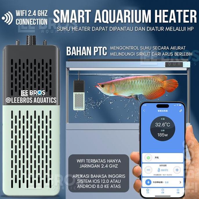 TERLARIS SMART HEATER WIFI CONTROL / SMART HEATER AQUARIUM / PEMANAS AQUARIUM / AQUARIUM HEATER / AQ