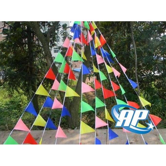 Bendera kain Segitiga/ Bendera Segitiga / Bendera Segitiga Warna-Warni