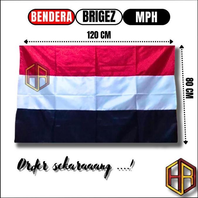 Bendera Brigez MPH Poliester Peles Berkualitas Tinggi, Desain Menarik dan Tajam