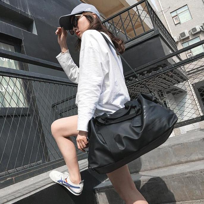 TR084 - Tas Travel Jinjing Fashion Pria Wanita Anti Air Kuat Multifungsi Pakaian Gym Sport Premium K