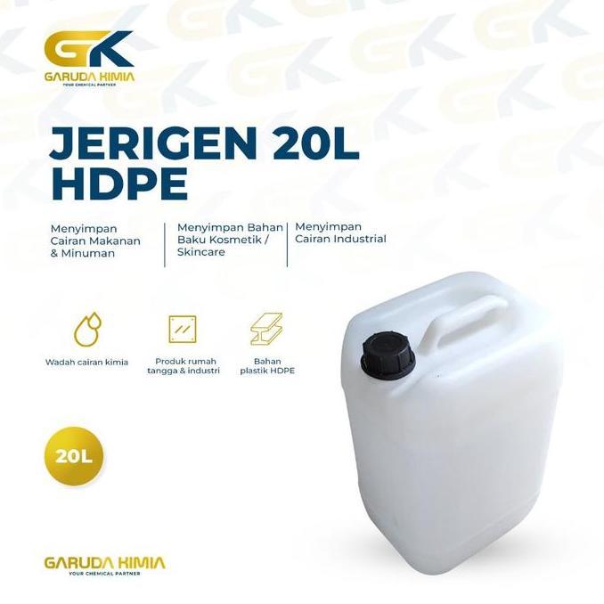 NEW JERIGEN 20 LLITER HDPE / JERIGEN 20 LITER FOOD GRADE BY GARUDA KIMIA ORI