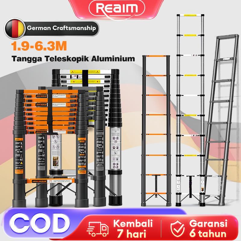 Tangga Teleskopik Aluminium Portabel Tangga Lipat Multifungsi Telescopic Ladder Tangga Lurus