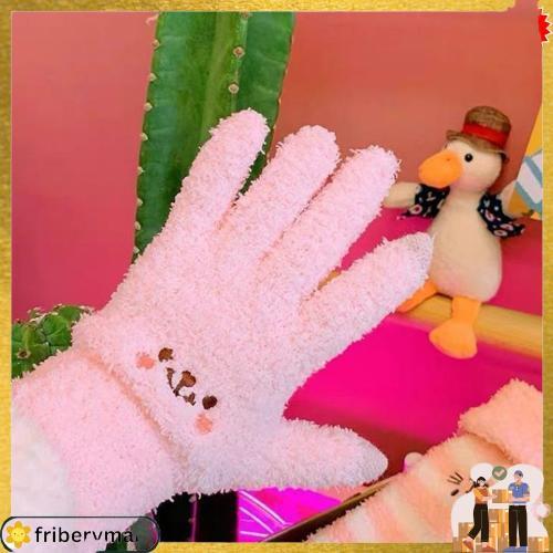 Sarung Tangan Winter Wooll Hangat /Sarung Tangan Motor Wanita Lucu Smile Stok Tersedia
