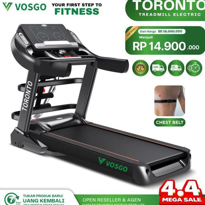 Alat Fitness Treadmill Elektrik Vosgo Toronto