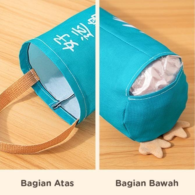 Storage Bag Gantung / Tas Organizer Penyimpanan Plastik Sampah / Keranjang Rak Dispenser Penyimpanan