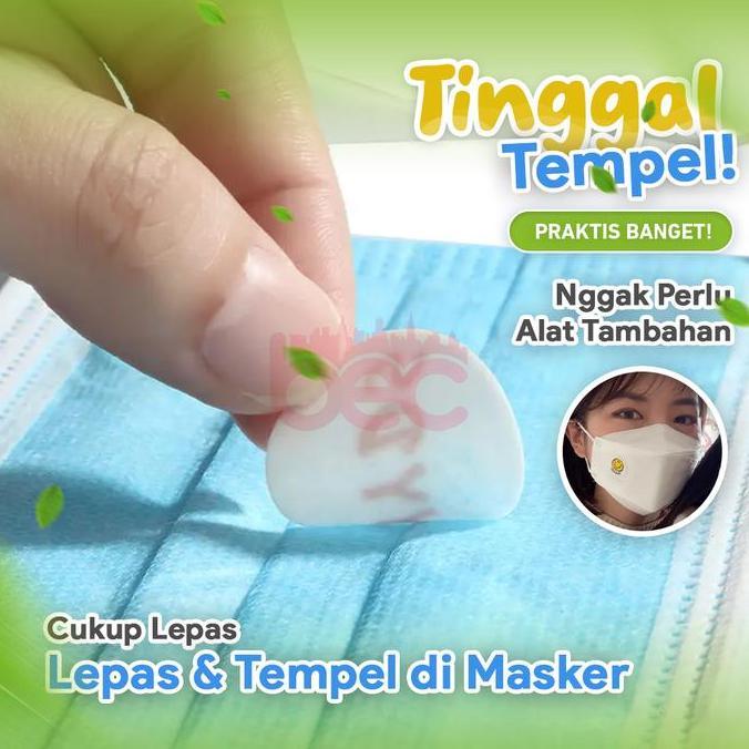 Sticker Masker Aromatherapy Lemon / Mint Korea Mask Patch Stiker Tempel Pewangi Aroma Fresh Allshop