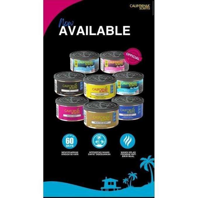 Promo California Scents Spillproof Laguna Breeze serbuk kayu parfum pengharum penyegar ac mobil ruan