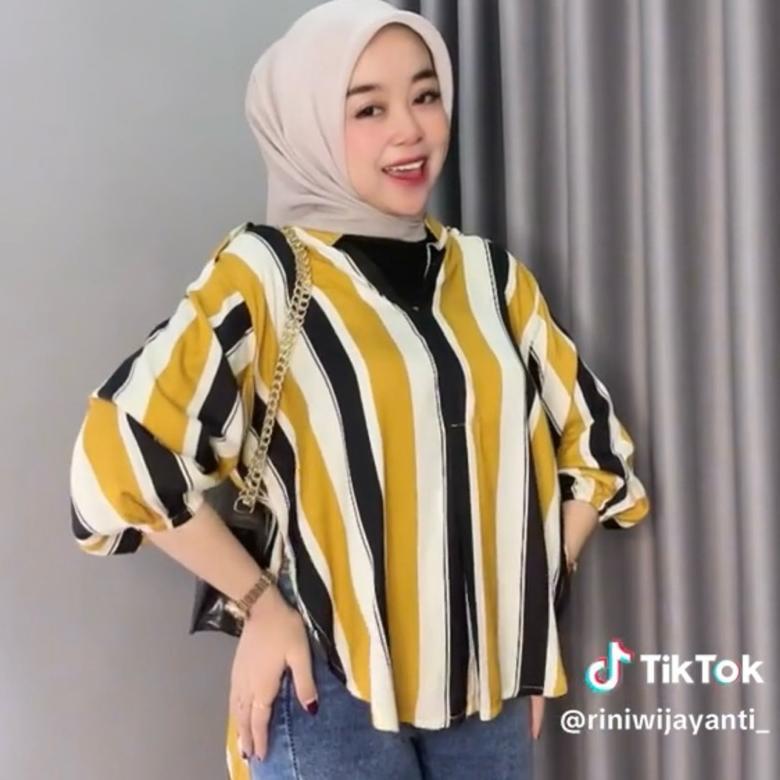 100% AMAN kemeja blouse jumbo Fuxii 2026