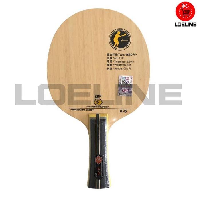 Kayu Bet Bat Pingpong Tenis Meja 729 V-5 Original
