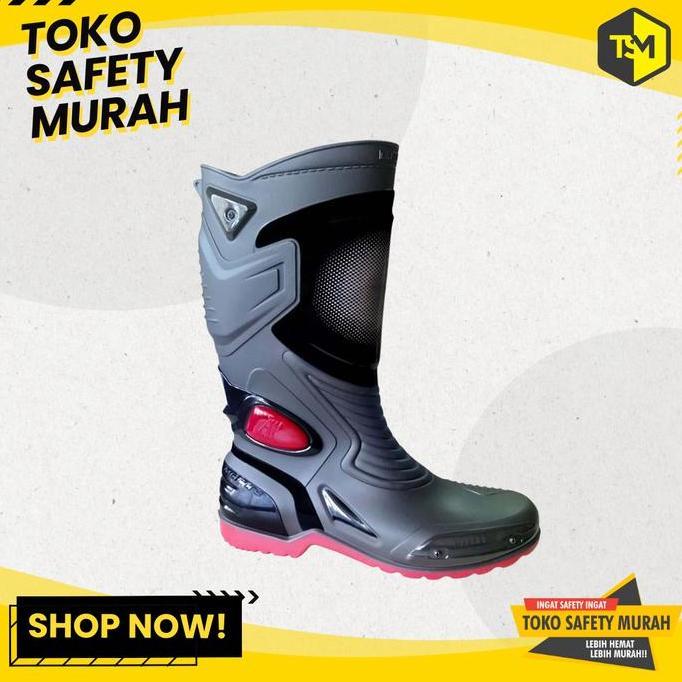 Sepatu Boot AP Moto 3 Boots Pria Moto 3 Sepatu Motor Anti Air Hujan Boot ORIGINAL