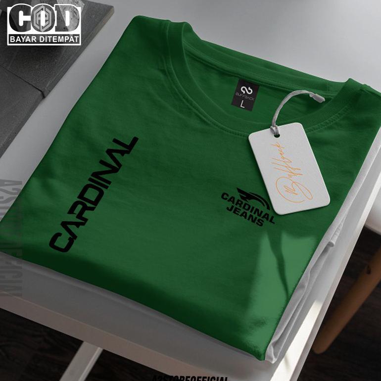 Exclusive Cod  Baju Kaos Distro Cardinal Kirka Texk Hitam Premium Quality Kaos Polyster Premium Leng