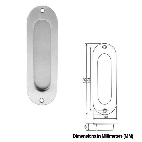 Oval Flush Pull Plate Oval Flush Handle Comen Handle Tanam