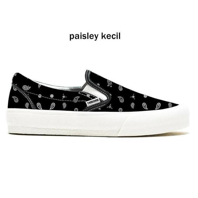 SEPATU TIMEBOMB VULCANIZED | SLIP ON PAISLEY PK BLACK