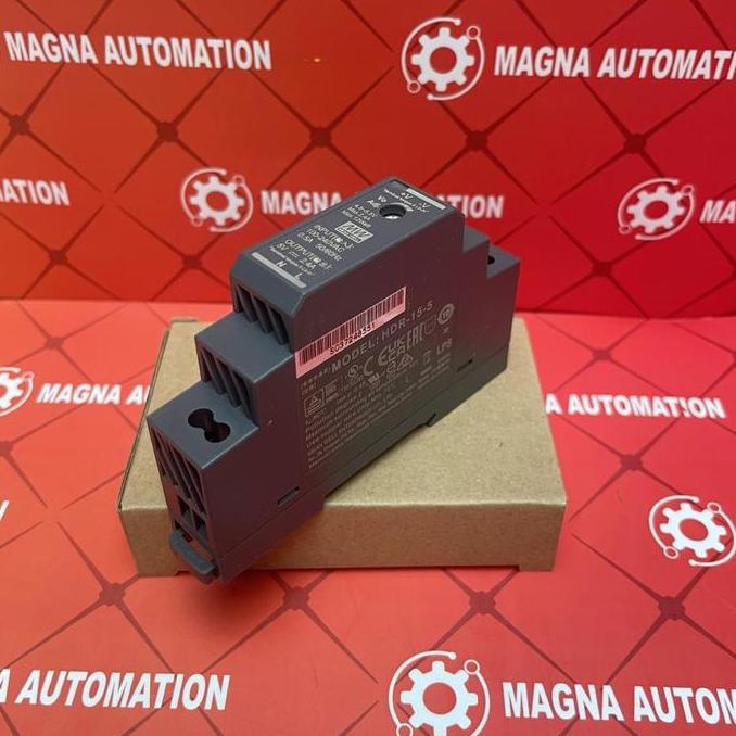 Mean Well HDR-15 15W DIN Rail Power Supply 5V 2.4A / 12V 1.25A / 24V 0.63A Ultra Slim