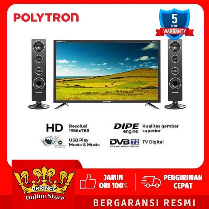 Terlaris Polytron Pld 24Tv1855 Plus Speaker Led Tv Cinemax 24 Inch 5