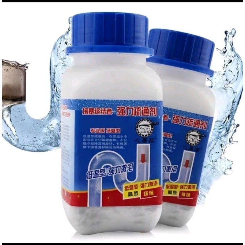 Anti Sumbat Serbuk Ajaib Pembersih Saluran Air Wc Wastafel Kloset Mampet 500Gr