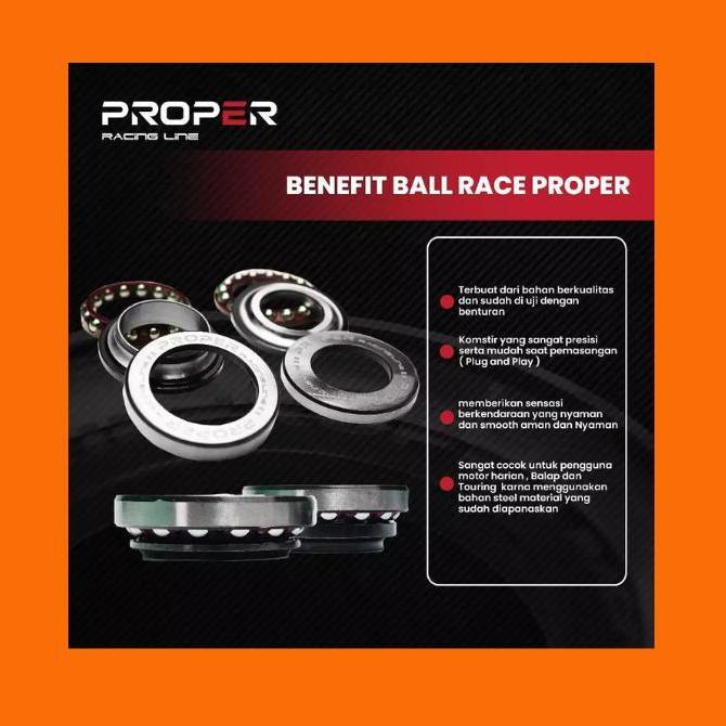 KOMSTIR PROPER RACING BALL RACE HONDA BEAT KARBU ORIGINAL PROPER