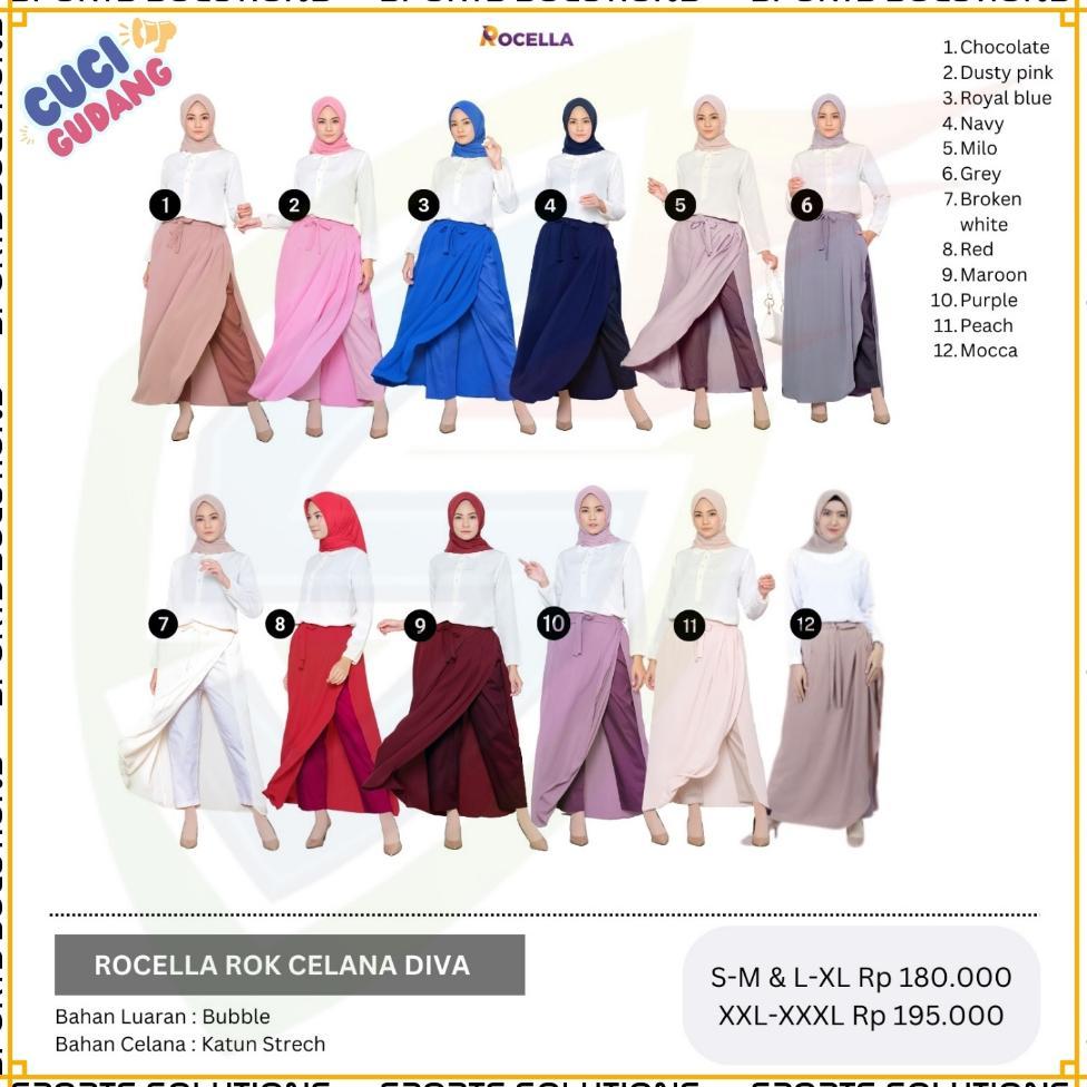Rok Celana Muslimah - Rok Olahraga Terlaris - Celana Senam Rok - Celana Rok Olahraga Terlaris - Legg