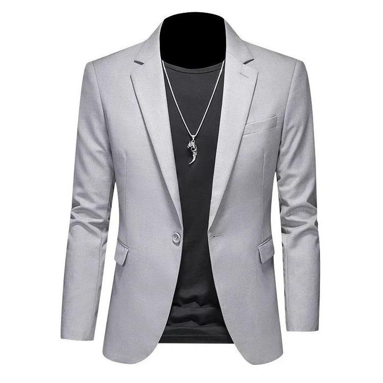 ORIGINAL JAS/BLAZER PRIA/JAS SEMI FORMAL SLIMFIT/SAKU TANPA TUTUP/WARNA SILVER-MOCA-UNGU-HIJAU-MARON