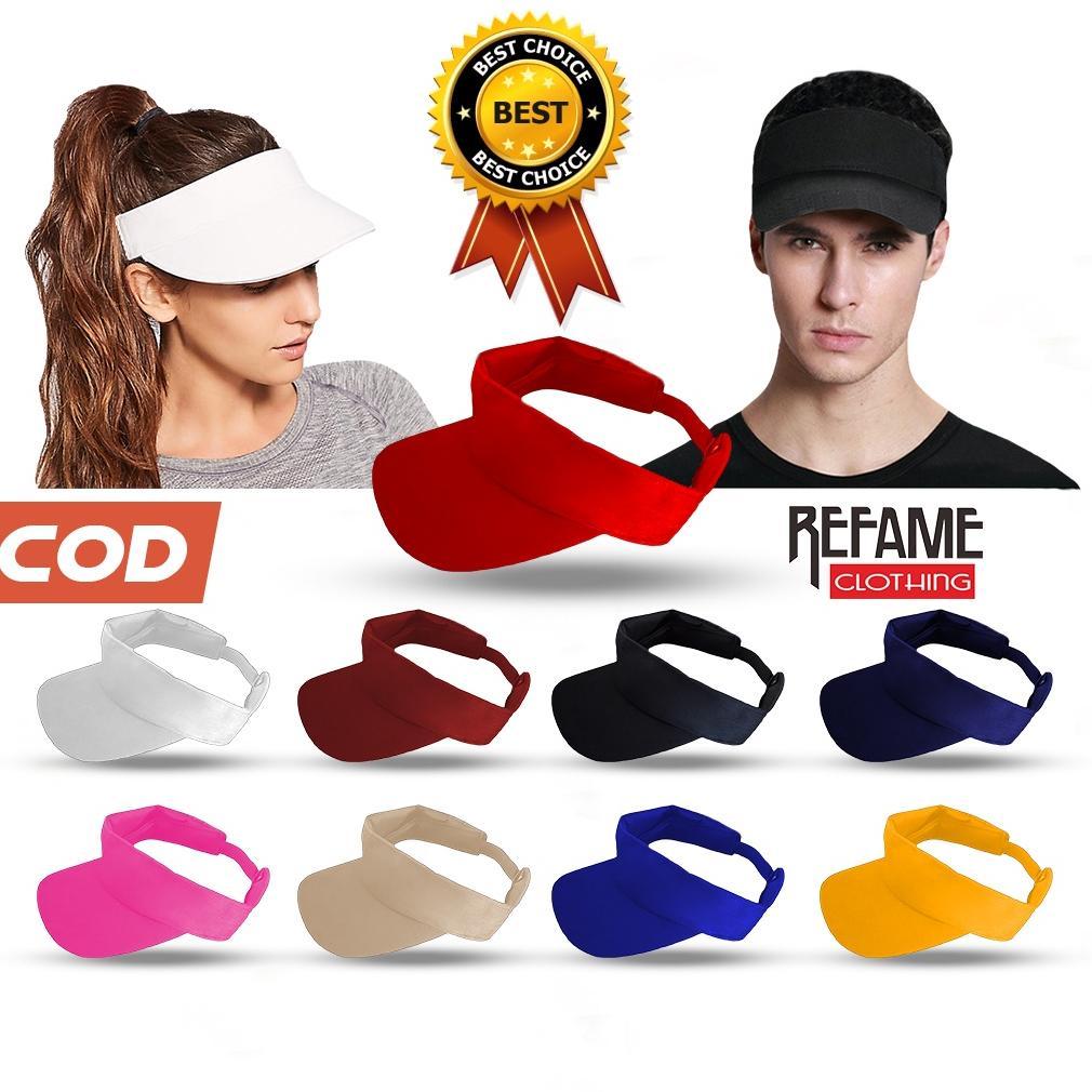 HOT PRODUCT GROSIR Topi Olahraga Sport Lari Jogging Senam Sepeda Golf Zumba Visor Tenis Pria Wanita 
