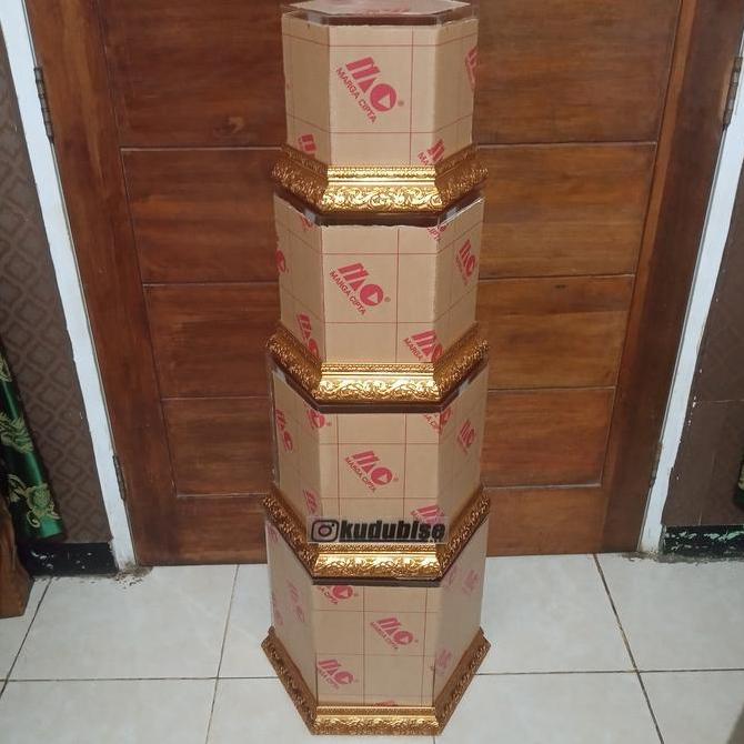 Paket Kotak Hantaran Seserahan Akrilik Hexagonal Segienam