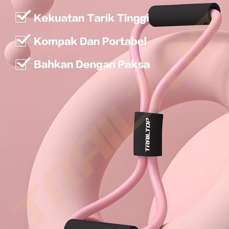 BESTPROMO TRAILTOP TALI STRETCHING KARET GYM ALAT OLAHRAGA DI YOGA RESISTANCE BAND ALAT OLAHRAGA DI 