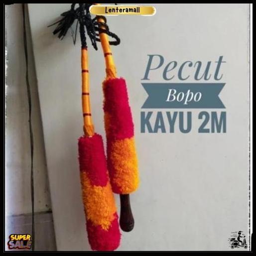 4.4 Pecut Bopo 2 Meter Jumbo / Mainan Anak Pentas Jaranan Jaran Kepang Kuda Lumping / Cambuk Baronga