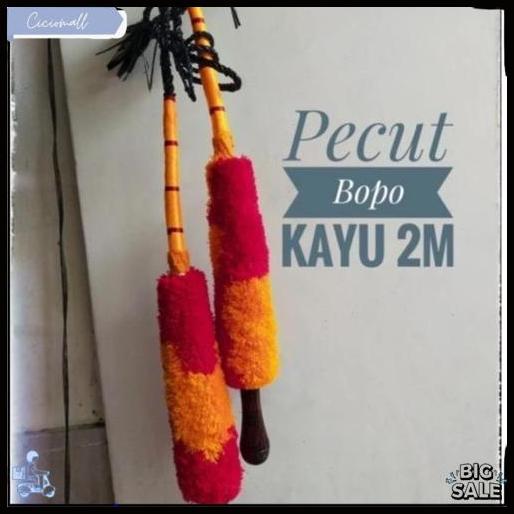 4.4 Pecut Bopo 2 Meter Jumbo / Mainan Anak Pentas Jaranan Jaran Kepang Kuda Lumping / Cambuk Baronga