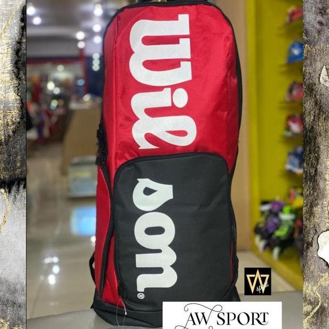 Tas Raket Tenis Wilson/tas ransel/Backpack/Tas Tenis/Tas Wilson Merah