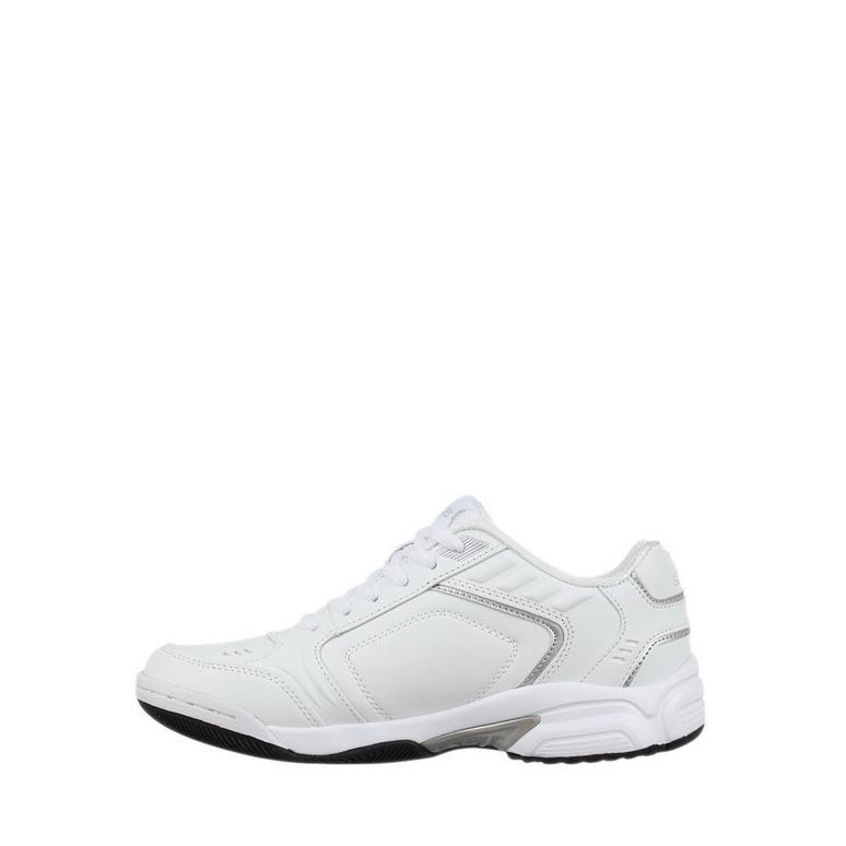 TERBARU Slazenger Women's Tennis Shoes - White/Silver