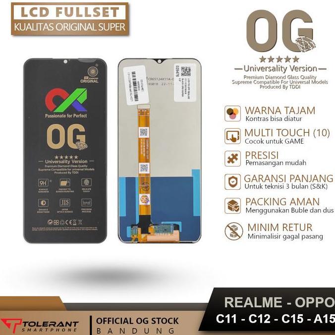 LCD OPPO A15 REALME C11 REALME C15 REALME C12 NARZO 20 FULLSET TC