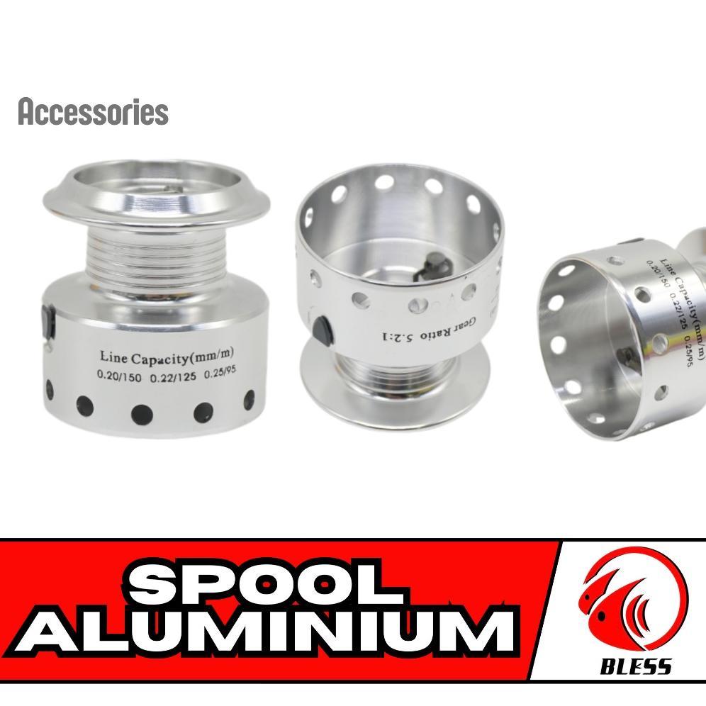BLESS Aluminium Spool Reel Pancing | Ganti Spool Ukuran 1000-6000