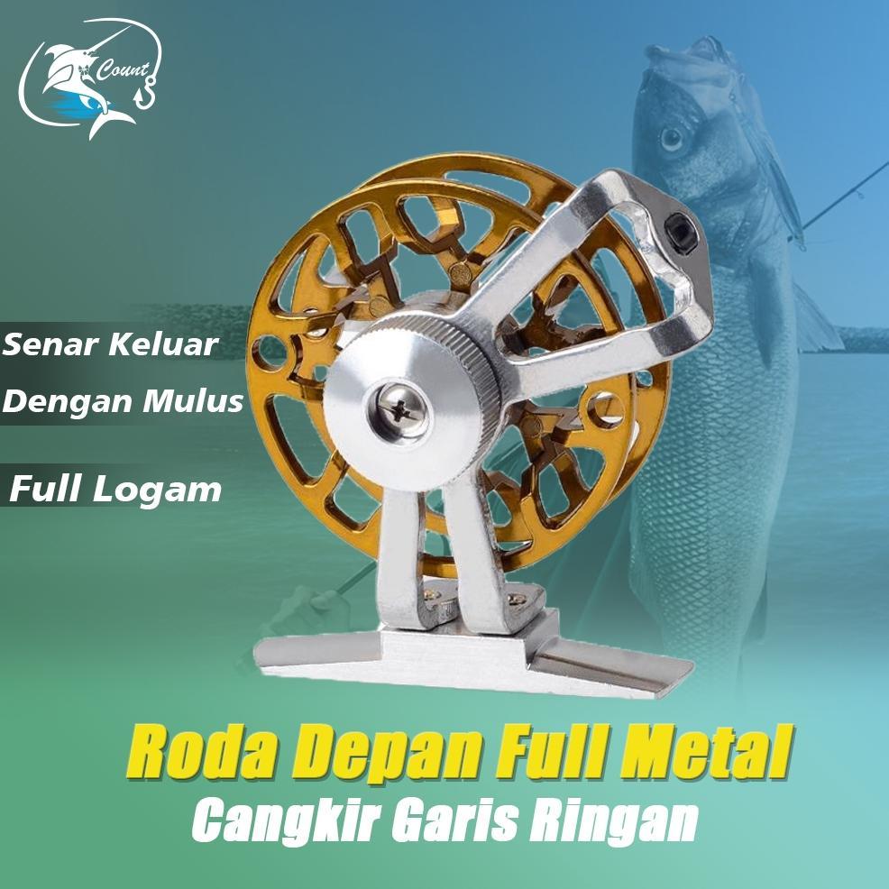 Reel Pancing Kecil / Reel Mini / Full Metal Reel / Penggulung Senar Pancing - Max Drag 3KG