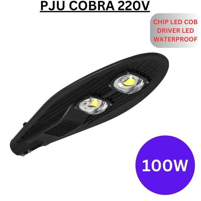 Lampu Jalan 100W Led Cobra 100Watt Pju Led 100 Watt Cob 100W Pju Cobra Besi Casing