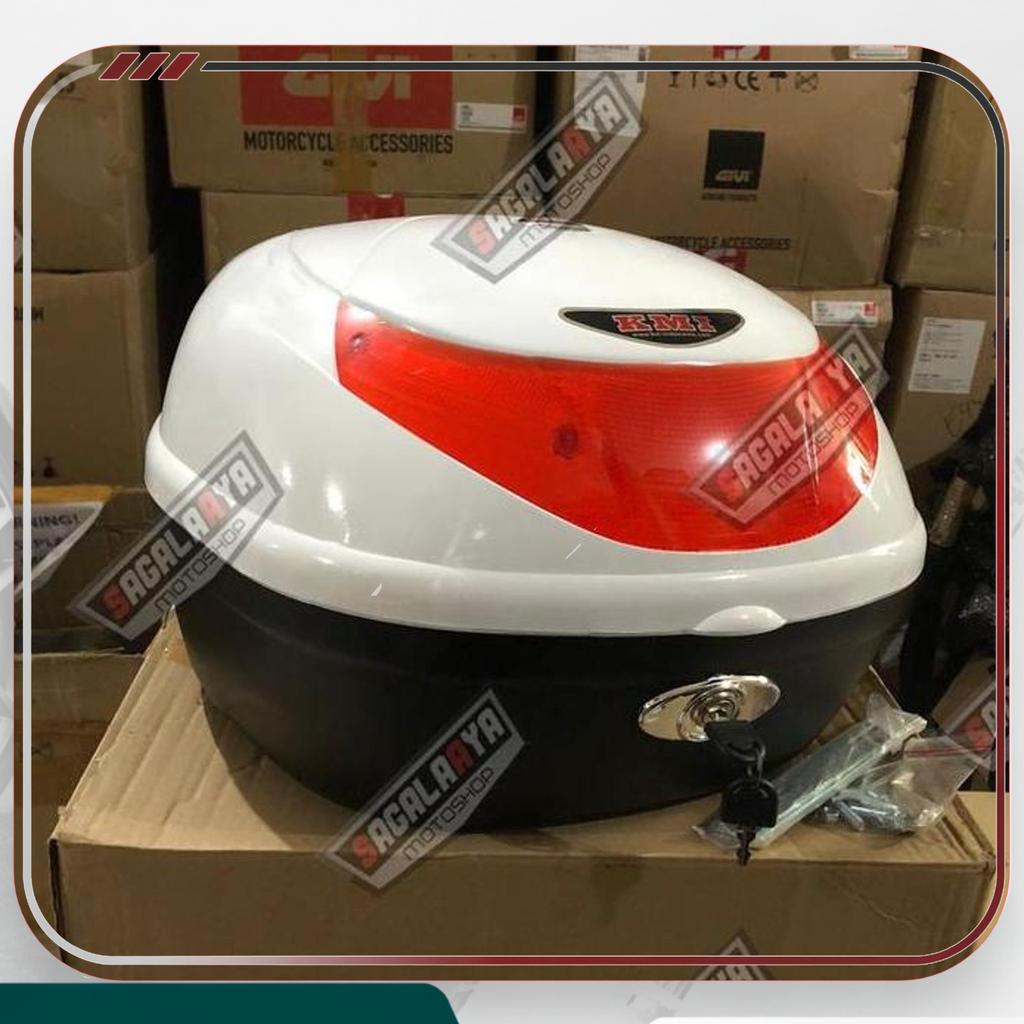 Promo Box Sepeda Motor Kmi 502 Putih White Murah Termurah Backrest
