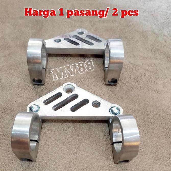 breket lampu pesek bulat as 31 pangkon dudukan lampu cnc
