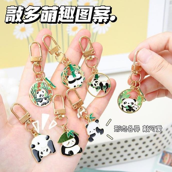 Gantungan Kunci Panda Lucu Lovely China Panda Mobil Keychain Gantungan Tas Panda Lucu