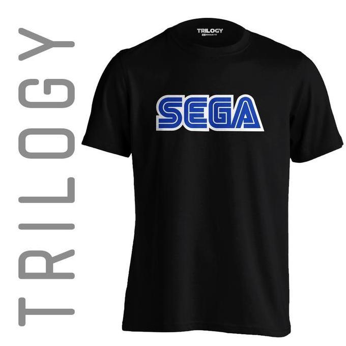 Kaos Brand TRILOGY Game SEGA Logo T-shirt Tshirt