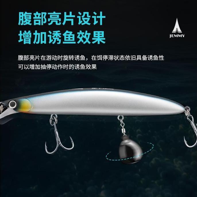 JEMMY LURE MINNOW 20G PREMIUM QUALITY HOOK BKK free single hook LM160