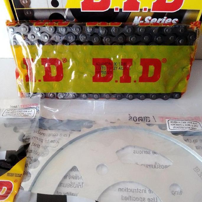 07 - RANTAI GEAR SET D.I.D DID MOTOR HONDA CBR 150R OLD 16-18 K45G HDN DRIVE CHAIN  428 128 SPROCKET