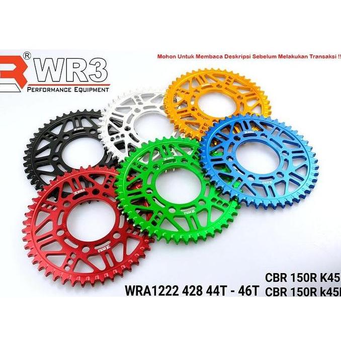 Gear Belakang WR3 428 WRA1222 CBR 150R K45N / CBR 150R K45R 202