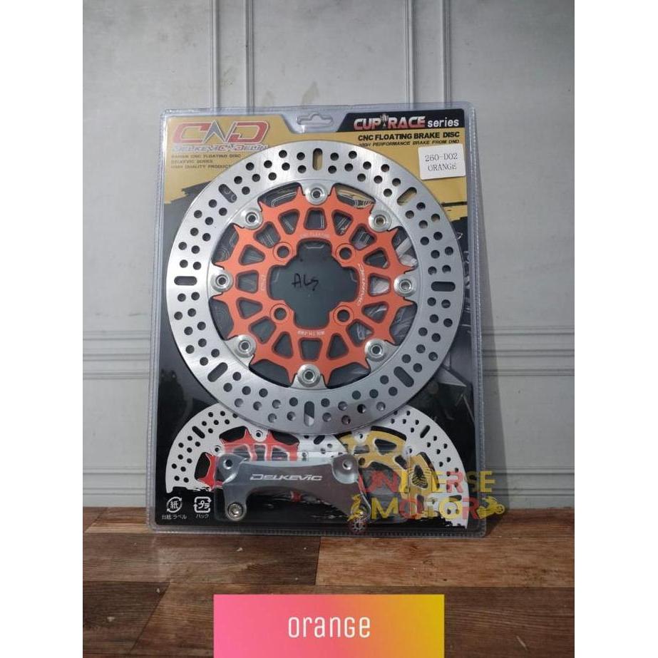 DISK BRAKE PIRINGAN CAKRAM DELKEVIC UKURAN 260MM MIO SPORTY MIO SMILE XEON Motorcycle Motorcycle