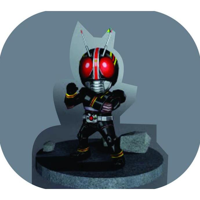 (Mainan Kertas) DIY Papercraft Pola Figure SD Kamen Rider Black Jasmine Paper