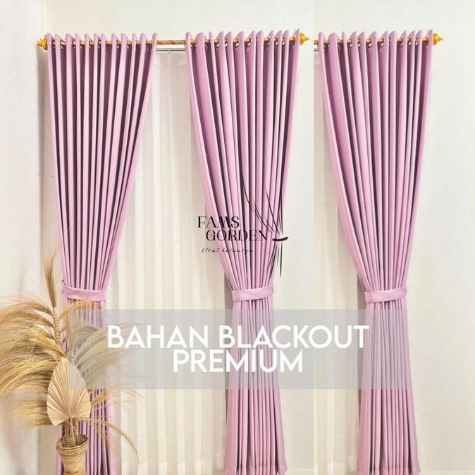 GORDEN BLACKOUT 90% PREMIUM | MOTIF SERAT BUNGA HALUS | Gorden Jendela minimalis mewah dan termurah 