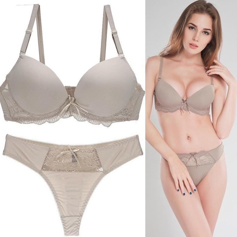 HOT PRODUCT Bra Set Renda Seksi KR077  model Eropa dan Amerika dengan Ukuran Besar, Set BRA Wanita P
